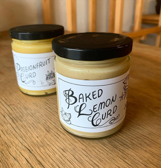 Baked Lemon and Passionfruit Curd Jars